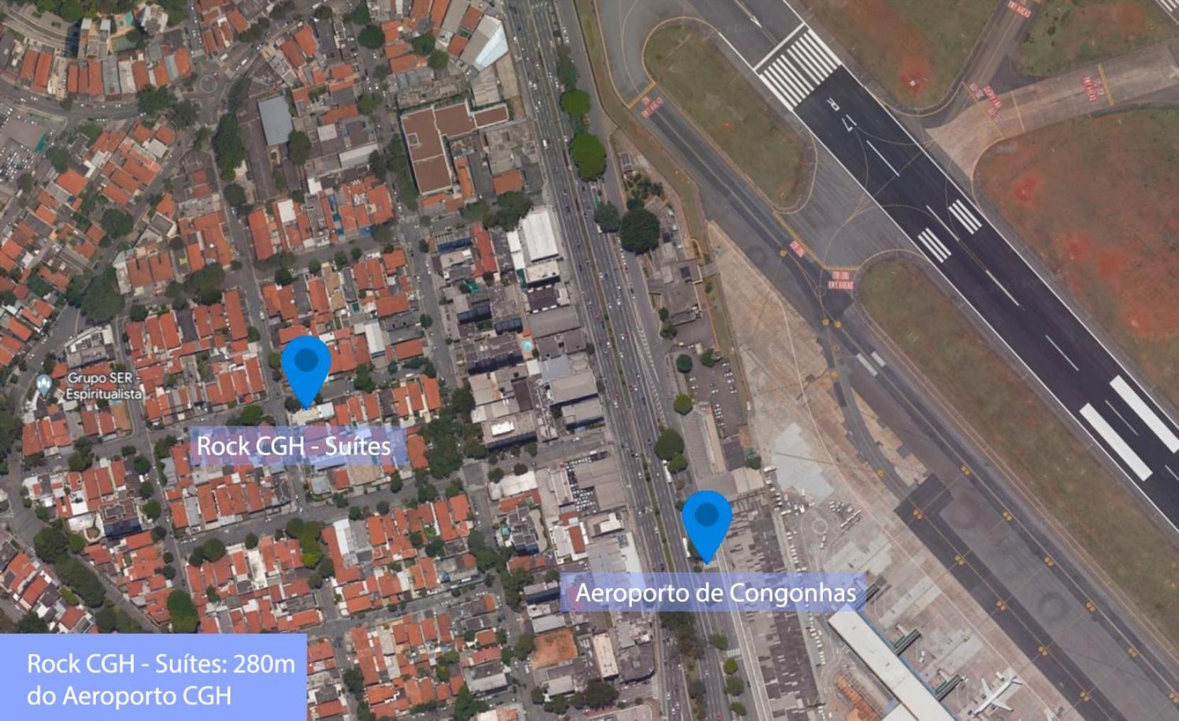 Rock Cgh Suites - Aeroporto De Congonhas São Paulo Exterior foto